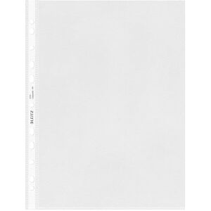 Leitz Standard Prospekthüllen-Set A4, 100 Stück durchsichtige gelochte Taschen, 30% Pre-Consumer-Recycling-Kunststoff, 100% recycelbar, oben und links öffnende Kunststofftaschen, 85 Micron, 47970000 Leitz Standard Prospekthüllen-Set A4, 100 Stück durchsichtige gelochte Taschen, 30% Pre-Consumer-Recycling-Kunststoff, 100% recycelbar, oben und links öffnende Kunststofftaschen, 85 Micron, 47970000
