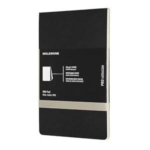 Moleskine Professioneller PROPAD3BK Block (Large/A5, Liniert, Kartoneinband) Schwarz Moleskine Professioneller PROPAD3BK Block (Large/A5, Liniert, Kartoneinband) Schwarz