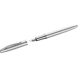 Pelikan Jazz Noble Elegance P36 Füller, Silber, eleganter Metall-Patronenfüller, Feder M, in Faltschachtel Pelikan Jazz Noble Elegance P36 Füller, Silber, eleganter Metall-Patronenfüller, Feder M, in Faltschachtel