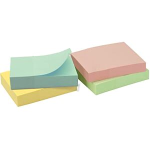 Waytex 400 Haftnotizen, selbstklebend, selbstklebend, Pastellfarben, 4 Blöcke à 100 Blatt, 3,75 x 5 cm, vertikal, 400 Stück Waytex 400 Haftnotizen, selbstklebend, selbstklebend, Pastellfarben, 4 Blöcke à 100 Blatt, 3,75 x 5 cm, vertikal, 400 Stück