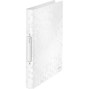 Leitz WOW Ringbuch für bis zu 190 Blatt, A4, 25 mm Rückenbreite, 4 D-Ring Mechanik, Perlweiß, Kunststoff, WOW, 42570001 Leitz WOW Ringbuch für bis zu 190 Blatt, A4, 25 mm Rückenbreite, 4 D-Ring Mechanik, Perlweiß, Kunststoff, WOW, 42570001