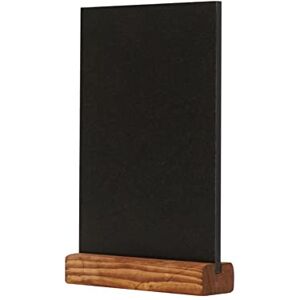 Europel Kreidetafel Tischaufsteller, A5, Hochformat, Sockel aus Kiefernholz mit natürlichem Finish, doppelseitig, für wasserbasierte Marker, für Restaurants, Hotels, Konferenzen, Festivals Europel Kreidetafel Tischaufsteller, A5, Hochformat, Sockel aus Kiefernholz mit natürlichem Finish, doppelseitig, für wasserbasierte Marker, für Restaurants, Hotels, Konferenzen, Festivals