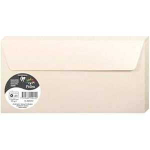 Clairefontaine 50045C Packung mit 20 Umschläge Pollen, Format DL, 11x22cm, 120g, ideal für Einladungen und Korrespondenz, Elfenbein Perlmutt, 1 Pack Clairefontaine 50045C Packung mit 20 Umschläge Pollen, Format DL, 11x22cm, 120g, ideal für Einladungen und Korrespondenz, Elfenbein Perlmutt, 1 Pack
