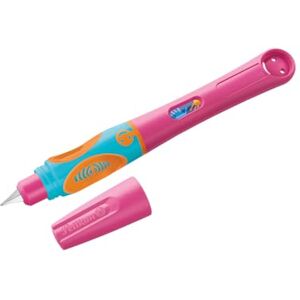 Pelikan griffix Füller Linkshänder Lovely Pink – ergonomischer Schreiblernfüller für Kinder, Schulfüller mit Edelstahlfeder & Patrone Pelikan griffix Füller Linkshänder Lovely Pink – ergonomischer Schreiblernfüller für Kinder, Schulfüller mit Edelstahlfeder & Patrone