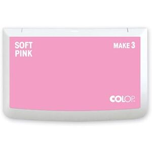 COLOP MAKE 3 Stempelkissen Rosa/Pink 160 x 90 mm wasserbasiertes, schnelltrocknendes Stempelkissen für Holzstempel & Kreativstempel DIY & Büro Soft Pink COLOP MAKE 3 Stempelkissen Rosa/Pink 160 x 90 mm wasserbasiertes, schnelltrocknendes Stempelkissen für Holzstempel & Kreativstempel DIY & Büro Soft Pink