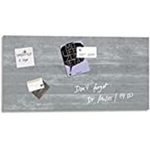 Sigel GL148 Premium Glas-Whiteboard 91x46 cm Motiv Sichtbeton hochglänzend, SGS geprüft, einfache Montage, incl. 3 starke Magnete, Glas-Magnettafel für Büro & Schule, Artverum Sigel GL148 Premium Glas-Whiteboard 91x46 cm Motiv Sichtbeton hochglänzend, SGS geprüft, einfache Montage, incl. 3 starke Magnete, Glas-Magnettafel für Büro & Schule, Artverum
