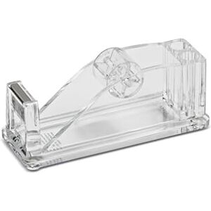 MAUL Klebebandabroller Tischabroller für Klebeband mit Stiftehalter für Stifte, Kugelschreiber und Schreibwaren Bürobedarf im zeitlosen Stil Ideal für Büro und Schreibtisch Transparent MAUL Klebebandabroller Tischabroller für Klebeband mit Stiftehalter für Stifte, Kugelschreiber und Schreibwaren Bürobedarf im zeitlosen Stil Ideal für Büro und Schreibtisch Transparent