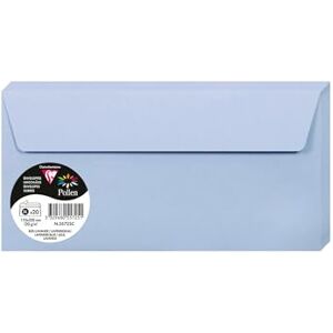 Clairefontaine 5465C Packung mit 20 Umschläge Pollen, Format DL, 110 x 220mm, 120g, ideal für Einladungen und Korrespondenz, Blau, 1 Pack Clairefontaine 5465C Packung mit 20 Umschläge Pollen, Format DL, 110 x 220mm, 120g, ideal für Einladungen und Korrespondenz, Blau, 1 Pack