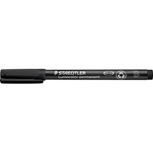 Staedtler permanent Marker Lumocolor, schwarz, Keilspitze ca. 1,0 2,5 mm, wisch- und wasserfest, Made in Germany, nachfüllbar, lange Lebensdauer, 10 schwarze Universalstifte im Kartonetui, 314-9 Staedtler permanent Marker Lumocolor, schwarz, Keilspitze ca. 1,0 2,5 mm, wisch- und wasserfest, Made in Germany, nachfüllbar, lange Lebensdauer, 10 schwarze Universalstifte im Kartonetui, 314-9