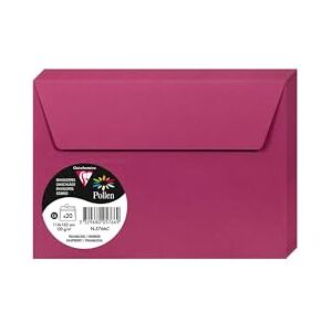 Clairefontaine 5766C Packung mit 20 Umschläge Pollen selbstklebend, Format C6 11,4x16,2cm, 120g, ideal für Ihre Einladungen und Korrespondenz, Himbeerrot, 1 Pack Clairefontaine 5766C Packung mit 20 Umschläge Pollen selbstklebend, Format C6 11,4x16,2cm, 120g, ideal für Ihre Einladungen und Korrespondenz, Himbeerrot, 1 Pack