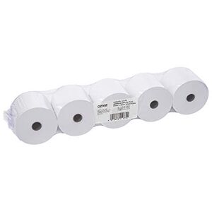GENIE Additionsrollen Ersatz-Papierrollen geeignet für Kassen und druckende Tischrechner 40 lfm 100 prozent Holzfrei 57 x 12 mm, weiß, 5 Stück GENIE Additionsrollen Ersatz-Papierrollen geeignet für Kassen und druckende Tischrechner 40 lfm 100 prozent Holzfrei 57 x 12 mm, weiß, 5 Stück