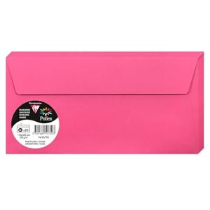 Clairefontaine 5575C Packung mit 20 Umschläge Pollen, Format DL, 110 x 220 mm, 120g, ideal für Einladungen und Korrespondenz, Fuchsia, 1 Pack Clairefontaine 5575C Packung mit 20 Umschläge Pollen, Format DL, 110 x 220 mm, 120g, ideal für Einladungen und Korrespondenz, Fuchsia, 1 Pack