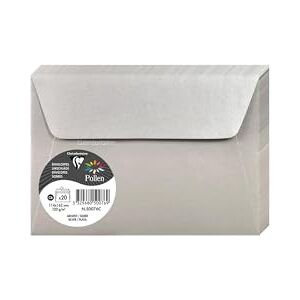 Clairefontaine 50076C Packung mit 20 Umschläge Pollen selbstklebend, Format C6 11,4x16,2cm, 120g, ideal für Ihre Einladungen und Korrespondenz, Silber, 1 Pack Clairefontaine 50076C Packung mit 20 Umschläge Pollen selbstklebend, Format C6 11,4x16,2cm, 120g, ideal für Ihre Einladungen und Korrespondenz, Silber, 1 Pack