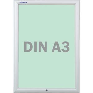 Franken Wechselrahmen Plakatrahmen Security Abschließbar A3, Aluminiumrahmen 35 mm breit, 35,9 x 48,2 x 1,7 cm, BS1902 Franken Wechselrahmen Plakatrahmen Security Abschließbar A3, Aluminiumrahmen 35 mm breit, 35,9 x 48,2 x 1,7 cm, BS1902