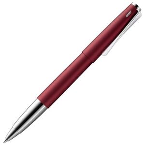 Lamy studio royalred Tintenroller – universeller Stift in elegantem Gehäuse aus Ganzmetall – mit propellerförmigem Clip & in Strichbreite M – mit Tintenrollermine M 63 in schwarz Lamy studio royalred Tintenroller – universeller Stift in elegantem Gehäuse aus Ganzmetall – mit propellerförmigem Clip & in Strichbreite M – mit Tintenrollermine M 63 in schwarz
