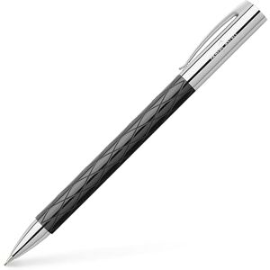 Faber-Castell 138900 Drehbleistift AMBITION Edelharz Rhombus, Mine: 0,7 mm, inklusive Geschenkverpackung, Schaftfarbe: schwarz/silber Faber-Castell 138900 Drehbleistift AMBITION Edelharz Rhombus, Mine: 0,7 mm, inklusive Geschenkverpackung, Schaftfarbe: schwarz/silber