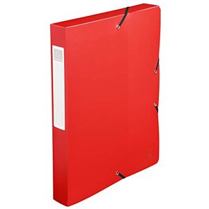Exacompta 59785E Sammelbox OPAK mit Gummizug 40 mm breit aus blickdichtem Kunststoff mit Rückenschild für DIN A4 Archivbox Heftbox Dokumentenbox Zeichenbox rot Exacompta 59785E Sammelbox OPAK mit Gummizug 40 mm breit aus blickdichtem Kunststoff mit Rückenschild für DIN A4 Archivbox Heftbox Dokumentenbox Zeichenbox rot