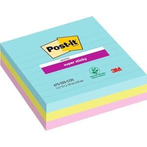 Post-it Super Sticky Notes im Großformat XL, Liniert, 3 Blöcke, 101 mm x 101 mm, 70 Blatt pro Block Selbstklebende Notizzettel für Notizen, To-Do-Listen und Erinnerungen Post-it Super Sticky Notes im Großformat XL, Liniert, 3 Blöcke, 101 mm x 101 mm, 70 Blatt pro Block Selbstklebende Notizzettel für Notizen, To-Do-Listen und Erinnerungen