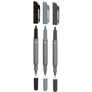 Marabu Permanent Marker Graphix Set schwarz, steingrau, graphit Marabu Permanent Marker Graphix Set schwarz, steingrau, graphit