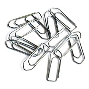 Alevar 100 Büroklammern aus Stahl, 33 mm Nr. 4, mittlere Büroklammern Alevar 100 Büroklammern aus Stahl, 33 mm Nr. 4, mittlere Büroklammern