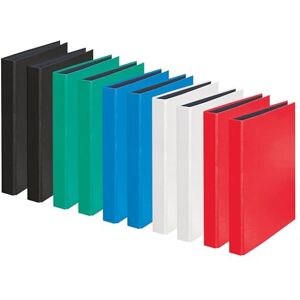 FALKEN Original 10er Pack YourColor Ringbuch. Made in Germany. 2-D-Ring-Mechanik DIN A4 Füllhöhe 25 mm farbig sortiert Kalender Organizer Ring-Ordner Hefter ideal für Büro und Schule FALKEN Original 10er Pack YourColor Ringbuch. Made in Germany. 2-D-Ring-Mechanik DIN A4 Füllhöhe 25 mm farbig sortiert Kalender Organizer Ring-Ordner Hefter ideal für Büro und Schule