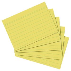 Herlitz Karteikarten (A5 100 Stück, liniert gelb) Herlitz Karteikarten (A5 100 Stück, liniert gelb)