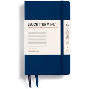 LEUCHTTURM1917 342918 Notizbuch Pocket (A6), Hardcover, liniert, marine LEUCHTTURM1917 342918 Notizbuch Pocket (A6), Hardcover, liniert, marine