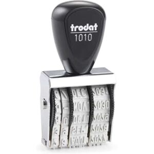 Trodat Blister Dater 1010 Classic Separate Tinte Druckgröße 4 x 26 mm B1094 Datum in Französisch Schwarzer Stempel Trodat Blister Dater 1010 Classic Separate Tinte Druckgröße 4 x 26 mm B1094 Datum in Französisch Schwarzer Stempel