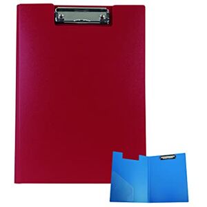 Alevar Klemmbrett aus PVC, mit Deckel A4, Rot Alevar Klemmbrett aus PVC, mit Deckel A4, Rot