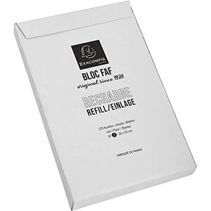 Exacompta 12212E 5er Pack Nachfülleinlagen für Schreibblock FAF blanko 5 x 170 Blatt , 16 x 10 cm, mikroperforiert, ideal für Ihre Notizen, Retro-Design mit zeitloser Eleganz Farbe Exacompta 12212E 5er Pack Nachfülleinlagen für Schreibblock FAF blanko 5 x 170 Blatt , 16 x 10 cm, mikroperforiert, ideal für Ihre Notizen, Retro-Design mit zeitloser Eleganz Farbe