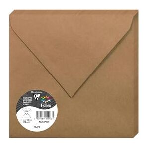 Clairefontaine 29003C Packung mit 20 Umschläge Pollen, 165 x 165mm, 135g, Kraft Natur Clairefontaine 29003C Packung mit 20 Umschläge Pollen, 165 x 165mm, 135g, Kraft Natur