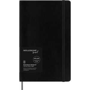 Moleskine Smart Notebook, Smart Writing System, Digitales Smart-Notizbuch mit Weichem Einband, Linierten Seiten und Praktischem Gummizugverschluss, Großformat 13 x 21, Farbe: Schwarz Moleskine Smart Notebook, Smart Writing System, Digitales Smart-Notizbuch mit Weichem Einband, Linierten Seiten und Praktischem Gummizugverschluss, Großformat 13 x 21, Farbe: Schwarz