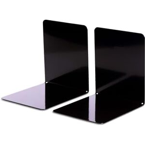MAUL Buchstütze aus Metall (2er Pack) 14x12x14cm Bücherstütze möbelschonend mit Filzunterseite Bücherhalter, Organzier für Kinder, Bücher, Büro, Regal Stilvoller Buchhalter Schwarz MAUL Buchstütze aus Metall (2er Pack) 14x12x14cm Bücherstütze möbelschonend mit Filzunterseite Bücherhalter, Organzier für Kinder, Bücher, Büro, Regal Stilvoller Buchhalter Schwarz