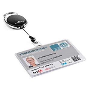 Durable Ausweishülle mit Jojo STYLE, 1 Stück, transparent/schwar, 890701 Durable Ausweishülle mit Jojo STYLE, 1 Stück, transparent/schwar, 890701