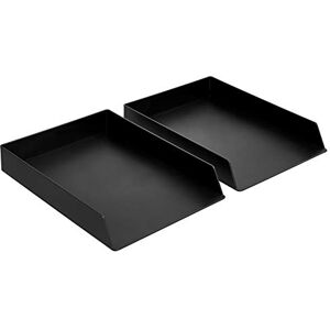 Amazon Basics Kunststoff-Organizer, Briefablage, Rechteckig, 2 Stück, 24.6 x 5.6 x 33 cm, Schwarz Amazon Basics Kunststoff-Organizer, Briefablage, Rechteckig, 2 Stück, 24.6 x 5.6 x 33 cm, Schwarz