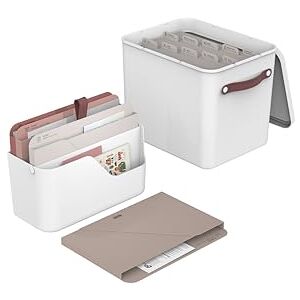 Rotho MyPaper Plus Briefablage und Dokumenten Organizer A4 Dokumentenablage für Büro und Homeoffice praktisches Set mit verschiedenen Mappen aus Karton perfekte Organisation weiß Rotho MyPaper Plus Briefablage und Dokumenten Organizer A4 Dokumentenablage für Büro und Homeoffice praktisches Set mit verschiedenen Mappen aus Karton perfekte Organisation weiß