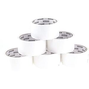 OFFICER PRODUCTS Verpackungsklebeband / 6 Rollen/ 48mm x 46m / Weiß/PP-Packband mit Acrylkleber/Verpackungsband Klebeband Paketklebeband OFFICER PRODUCTS Verpackungsklebeband / 6 Rollen/ 48mm x 46m / Weiß/PP-Packband mit Acrylkleber/Verpackungsband Klebeband Paketklebeband