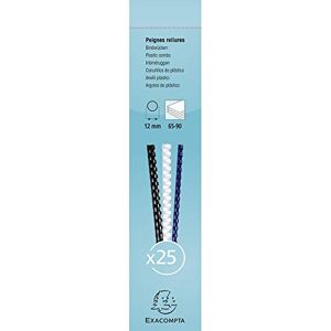 Exacompta Ref 76400E Binderücken 12 mm dick, 21 Ringe, geeignet für A4-Dokumente, für ca. 65-90 Blatt, aus PVC-Material weiß (25 Stück) Exacompta Ref 76400E Binderücken 12 mm dick, 21 Ringe, geeignet für A4-Dokumente, für ca. 65-90 Blatt, aus PVC-Material weiß (25 Stück)