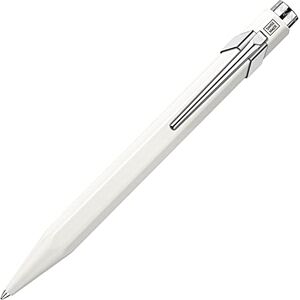 Caran d'Ache Kugelschreiber 849 Popline mit Etui Weiß lackiert Strichstärke: M, Schriftfarbe: Blau, Länge: 12,5 cm, 0846.509 Caran d'Ache Kugelschreiber 849 Popline mit Etui Weiß lackiert Strichstärke: M, Schriftfarbe: Blau, Länge: 12,5 cm, 0846.509