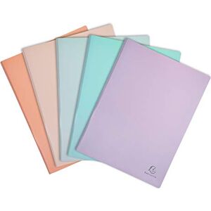 Exacompta 88360E Sichtmappe Aquarel aus PP 500μ mit 30 Hüllen und 60 Sichten für DIN A4 farbig sortiert Perfekt für die Schule und das Büro Aktenhülle Prospekthülle Exacompta 88360E Sichtmappe Aquarel aus PP 500μ mit 30 Hüllen und 60 Sichten für DIN A4 farbig sortiert Perfekt für die Schule und das Büro Aktenhülle Prospekthülle
