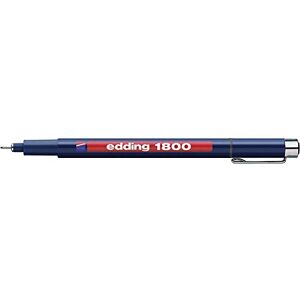 edding 1800 Präzisionsfeinschreiber schwarz 1 Stift Linienbreite 0,25 mm Fineliner zum präzisen Schreiben und Skizzieren feine, metallgefasste Spitze Lineal- und schablonengeeignet edding 1800 Präzisionsfeinschreiber schwarz 1 Stift Linienbreite 0,25 mm Fineliner zum präzisen Schreiben und Skizzieren feine, metallgefasste Spitze Lineal- und schablonengeeignet
