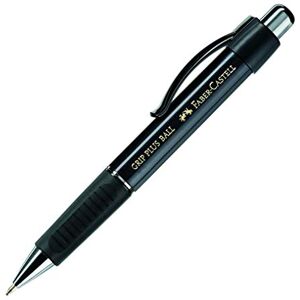 Faber-Castell 140733 Kugelschreiber GRIP PLUS BALL, Mine: M, Schaftfarbe: metallic schwarz Faber-Castell 140733 Kugelschreiber GRIP PLUS BALL, Mine: M, Schaftfarbe: metallic schwarz