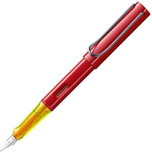 Lamy AL-star glossy red Füller – Füllhalter mit ergonomischem Griff & polierter Stahlfeder in Strichbreite F – leichtes Aluminiumgehäuse – inkl. Tintenpatrone T 10 blau – Rechtshänder Lamy AL-star glossy red Füller – Füllhalter mit ergonomischem Griff & polierter Stahlfeder in Strichbreite F – leichtes Aluminiumgehäuse – inkl. Tintenpatrone T 10 blau – Rechtshänder