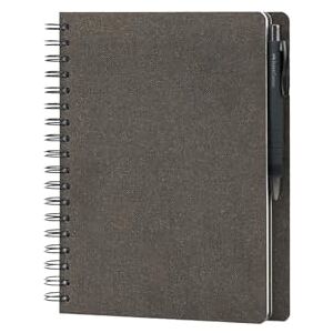 Faber-Castell & Rössler Papier 201553 Notizbuch blanko, 18 Seiten in Espresso und Kugelschreiber PolyBall schwarz Faber-Castell & Rössler Papier 201553 Notizbuch blanko, 18 Seiten in Espresso und Kugelschreiber PolyBall schwarz