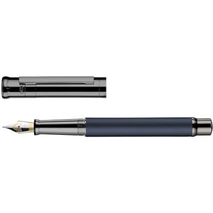 Otto Hutt Design 04 Füllfederhalter Blau, mit Schaft matt lackiert, Beschlagteile und Kappenhülsen Messing satiniert, zusätzlich Ruthenium beschichtet, Stahlfeder, Federstärke: M, 018-11629 Otto Hutt Design 04 Füllfederhalter Blau, mit Schaft matt lackiert, Beschlagteile und Kappenhülsen Messing satiniert, zusätzlich Ruthenium beschichtet, Stahlfeder, Federstärke: M, 018-11629