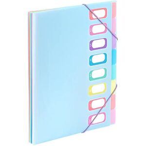 Viquel A4 Dokumentenmappe mit 8 Fächern Rainbow Pastell Viquel A4 Dokumentenmappe mit 8 Fächern Rainbow Pastell