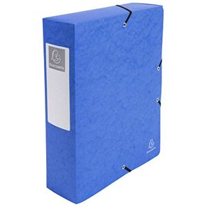 Exacompta 50832E 1 Abheftbox mit Gummibändern Exabox aus Glanzkarton 600g/m2 Rücken 8 cm Maße 25 x 33 cm für A4-Dokumente Farbe blau wird montiert geliefert Exacompta 50832E 1 Abheftbox mit Gummibändern Exabox aus Glanzkarton 600g/m2 Rücken 8 cm Maße 25 x 33 cm für A4-Dokumente Farbe blau wird montiert geliefert