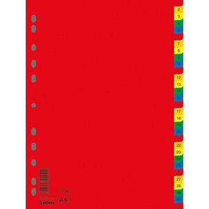 DONAU 7736095PL-99 1-31 Kunststoff-Register Öko PP DIN-A4 230x297mm 31-teilig / Plastikregister Ringbuchregister Trennblätter/ 11-fach gelocht/ für die Ordner-Organisation im Büro DONAU 7736095PL-99 1-31 Kunststoff-Register Öko PP DIN-A4 230x297mm 31-teilig / Plastikregister Ringbuchregister Trennblätter/ 11-fach gelocht/ für die Ordner-Organisation im Büro