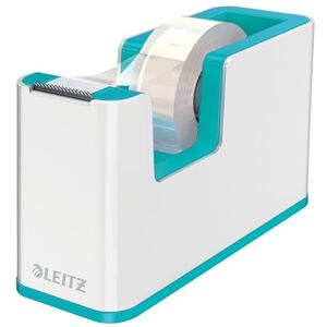 Leitz Klebeband-Tischabroller, Fester Stand, Klebebandabroller inkl. Klebeband, Weiß/Eisblau, Duo Colour, WOW, 53641051 Leitz Klebeband-Tischabroller, Fester Stand, Klebebandabroller inkl. Klebeband, Weiß/Eisblau, Duo Colour, WOW, 53641051