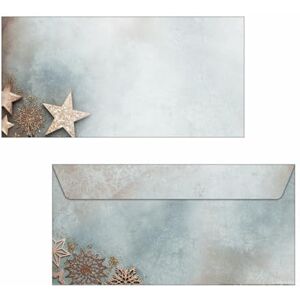 Sigel DU430 Briefumschläge Weihnachten "Glamorous Christmas", gummiert, DIN lang, 50 Stück, aus nachhaltigem Papier Sigel DU430 Briefumschläge Weihnachten "Glamorous Christmas", gummiert, DIN lang, 50 Stück, aus nachhaltigem Papier